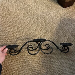 Black Metal Wall Candle Holder